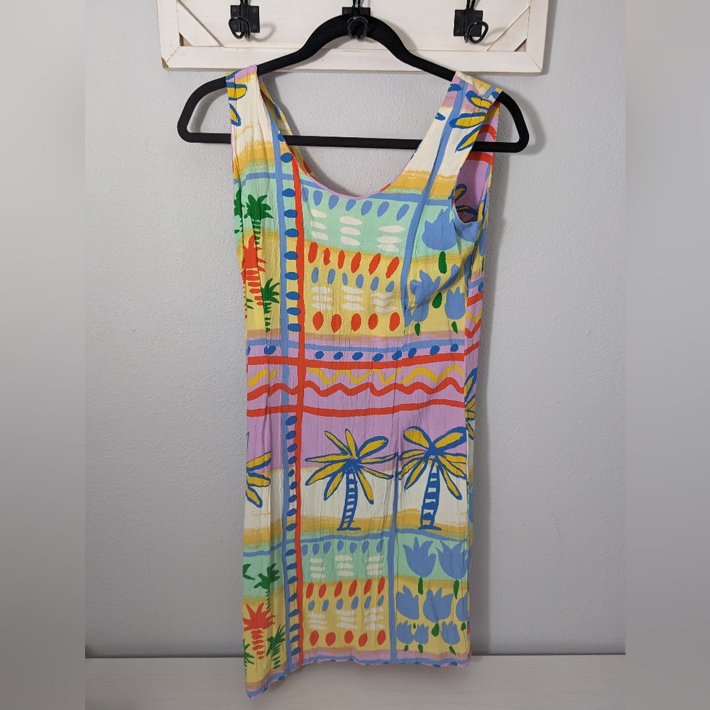Vintage Jams World tropical print midi dress